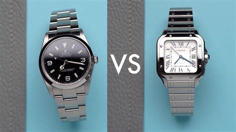 cartier santos vs rolex|cartier vs rolex diamond.